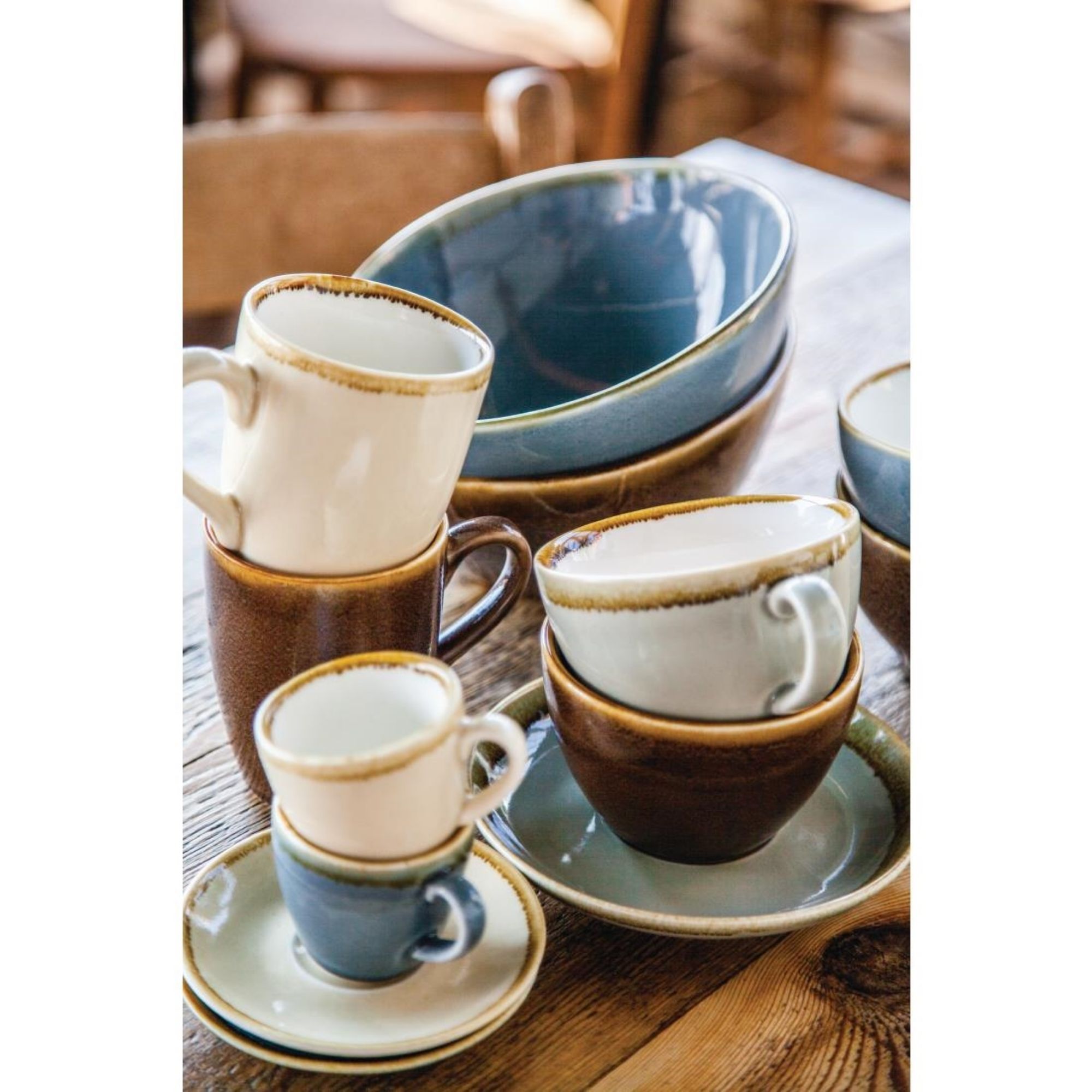 Picture of Olympia Kiln Espresso Cup Ocean (Pack of 6)