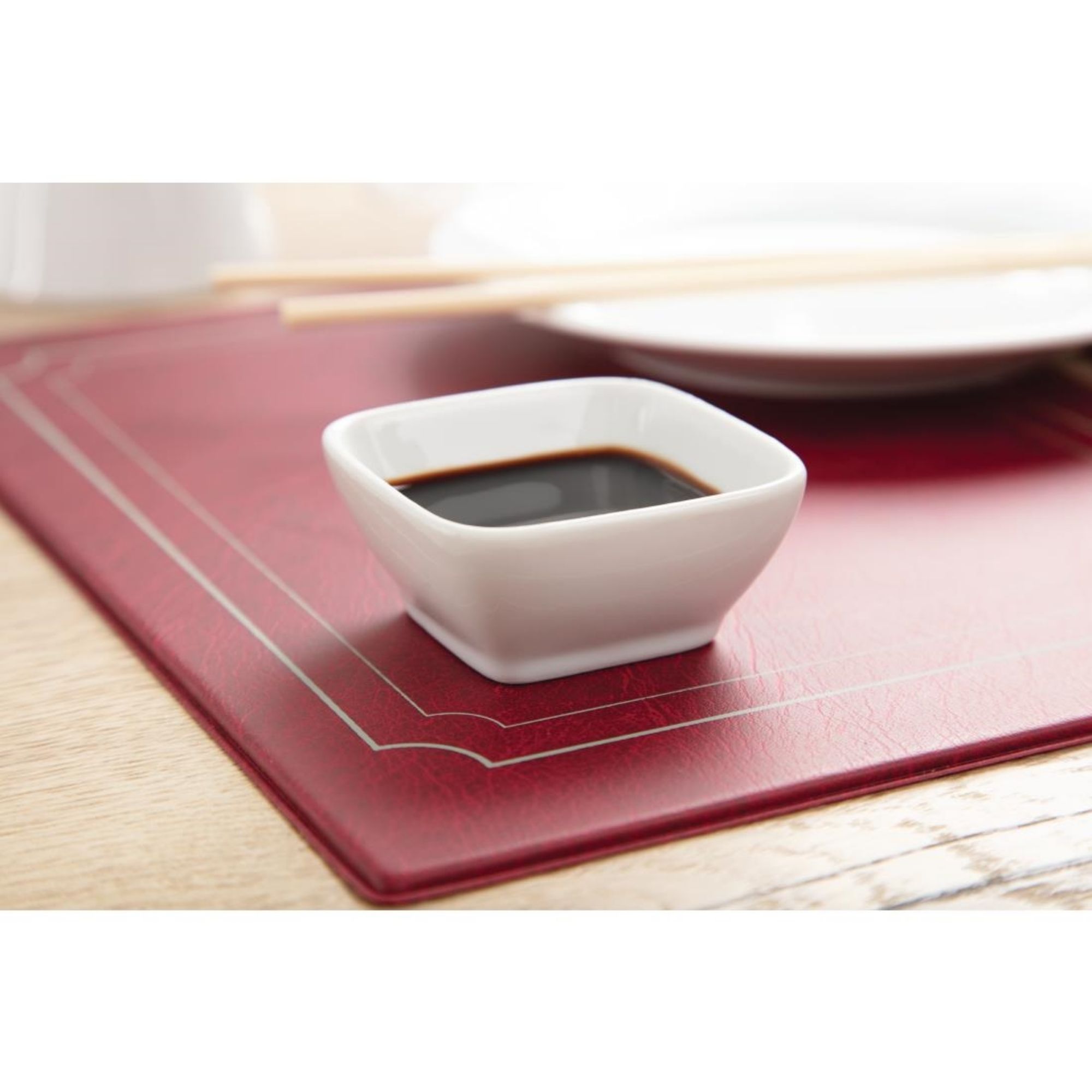 Picture of Olympia Whiteware Miniature Rounded Square Dishes 60mm (Pack of 12)