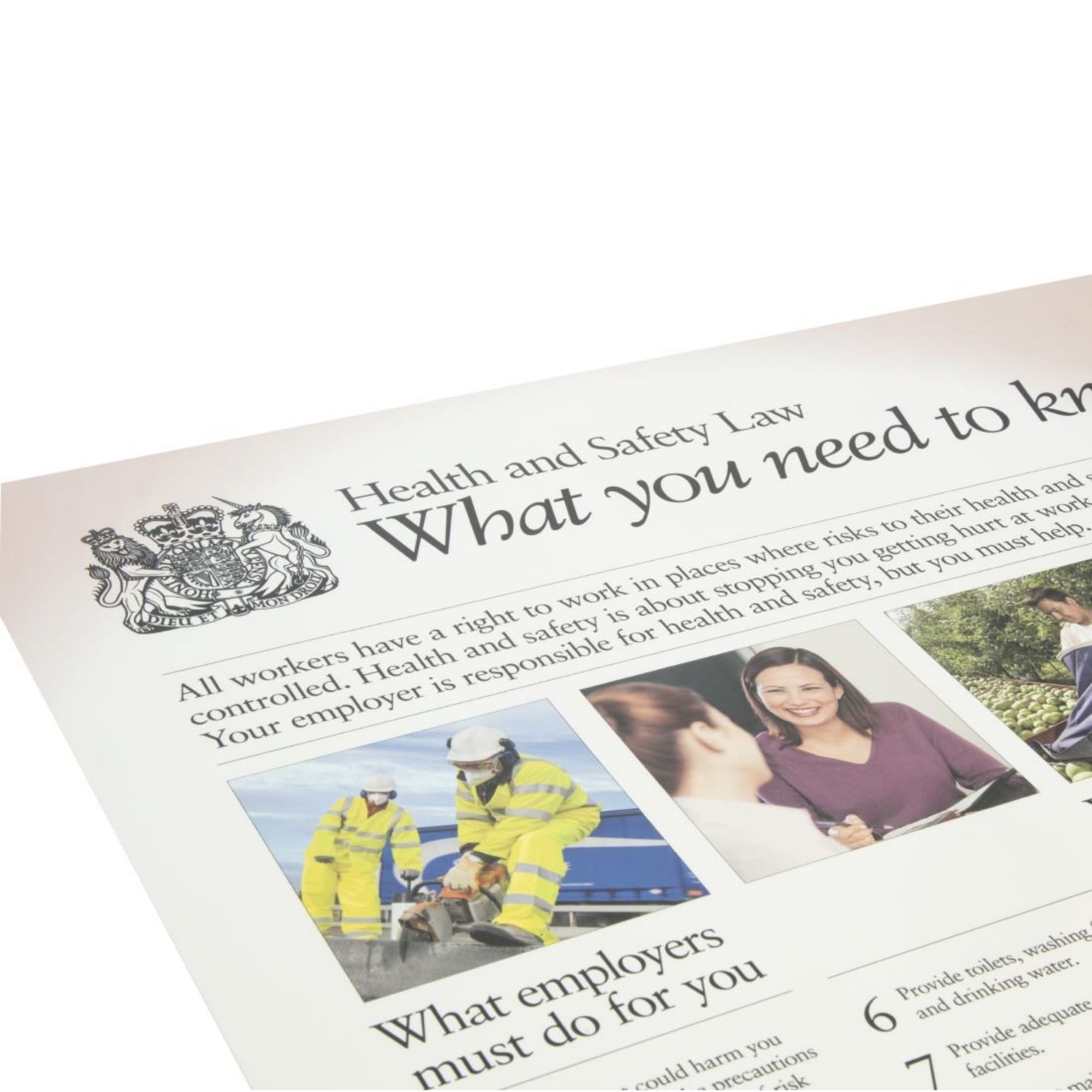 Picture of Health & Safety Law Poster A2