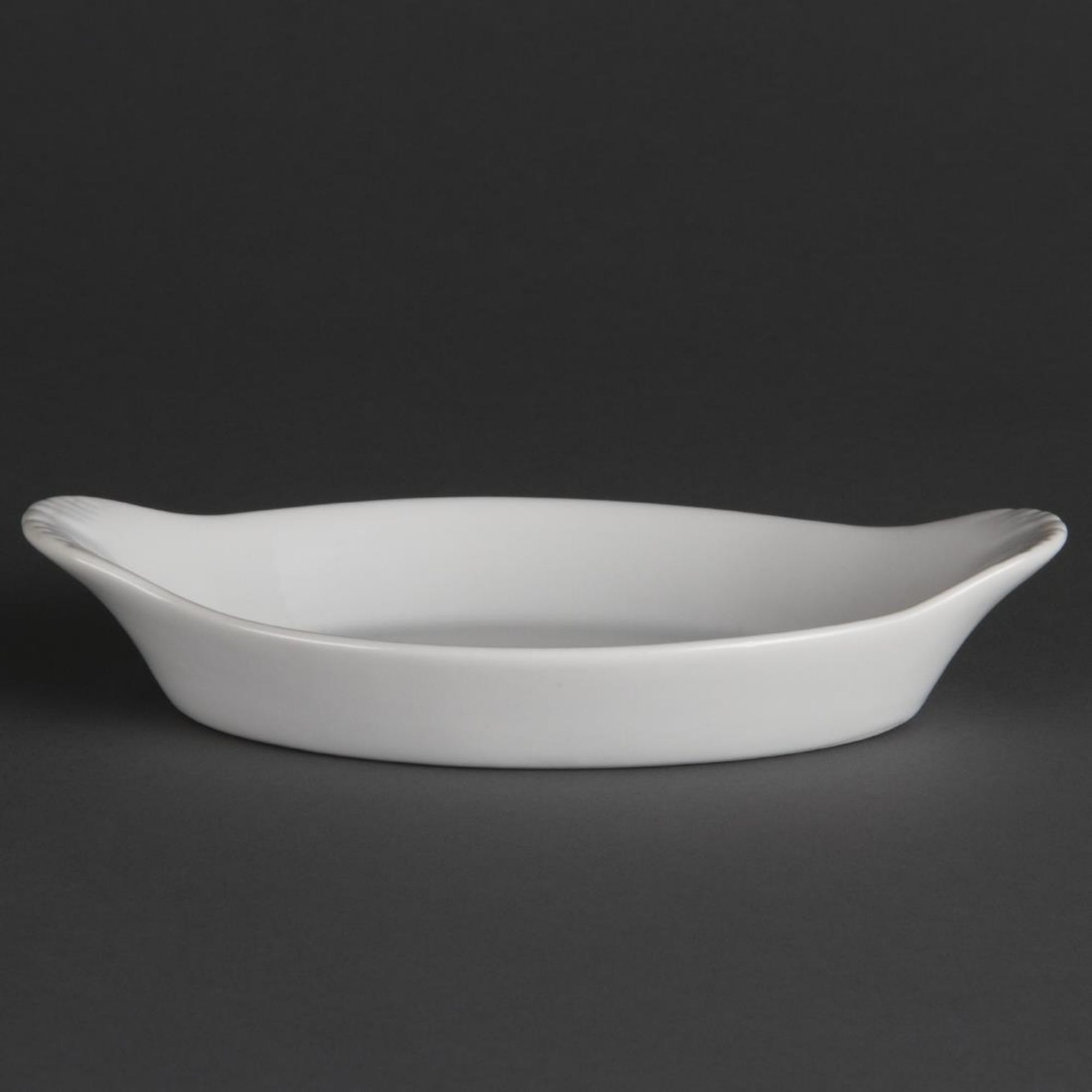Picture of Olympia Whiteware Oval Eared Dishes 204mm (Pack of 6)