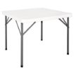 Picture of Bolero HDPE Square Folding Table 3ft White (Single) - Y807