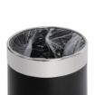 Picture of Bolero Black Waste Paper Bin with Silver Rim - Y805
