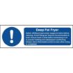 Picture of Vogue Deep Fat Fryer Safety Sign - W198