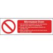 Picture of Vogue Microwave Oven Safety Sign - W231