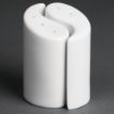 Picture of Olympia Whiteware Yin Yang Salt and Pepper Sets 95mm (Pack of 12) - Y107