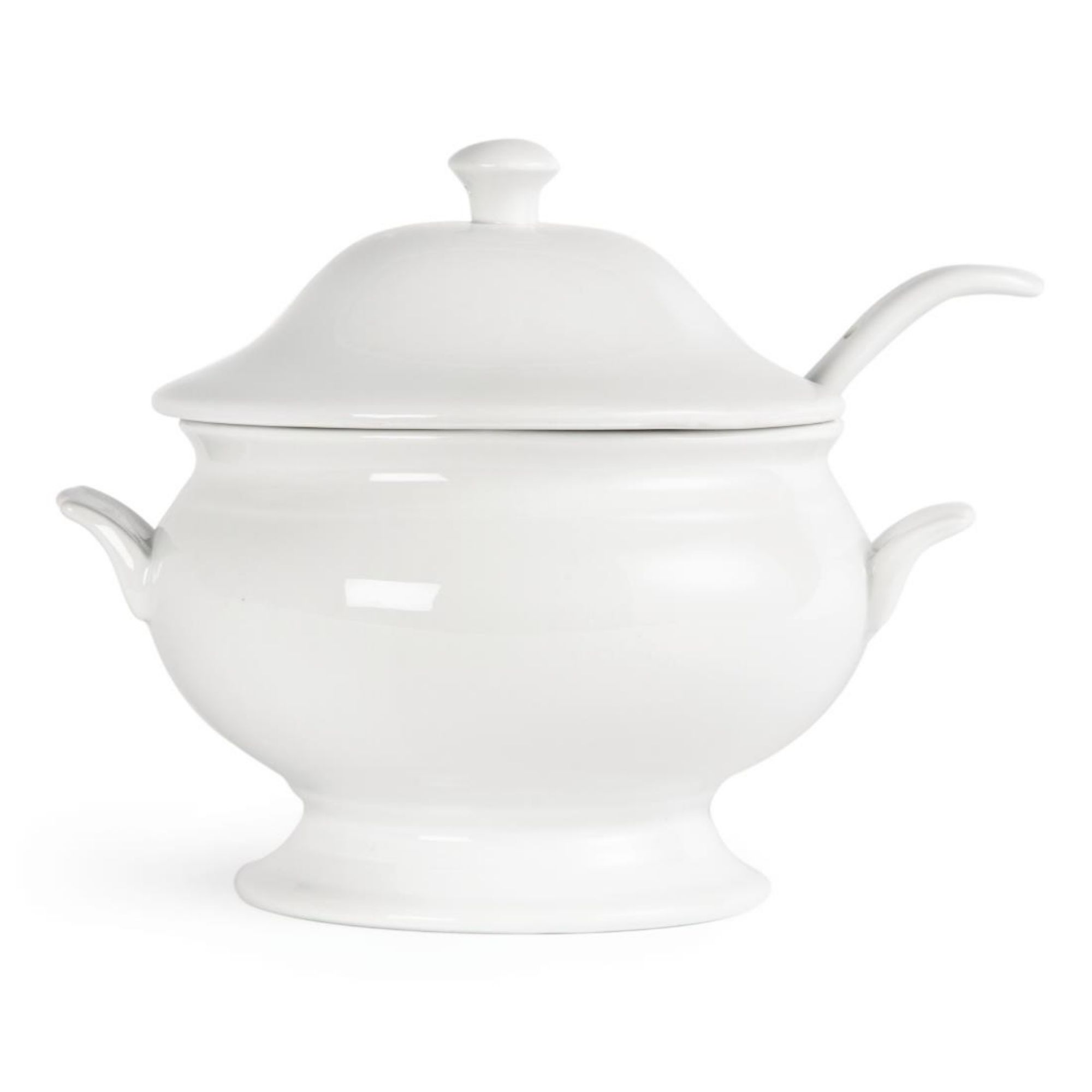 Picture of Olympia Whiteware Soup Tureen and Ladle 2.5Ltr 88oz