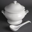 Picture of Olympia Whiteware Soup Tureen and Ladle 2.5Ltr 88oz - Y094