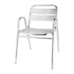 Picture of Bolero Aluminium Stacking Chairs Arched Arms (Pack of 4) - U501