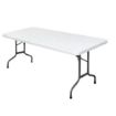 Picture of Bolero PE Rectangular Folding Table White 6ft (Single) - U579