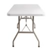 Picture of Bolero PE Rectangular Folding Table White 6ft (Single) - U579