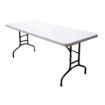 Picture of Bolero PE Rectangular Folding Table White 5ft (Single) - U544