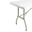 Picture of Bolero PE Rectangular Folding Table White 6ft (Single) - U579