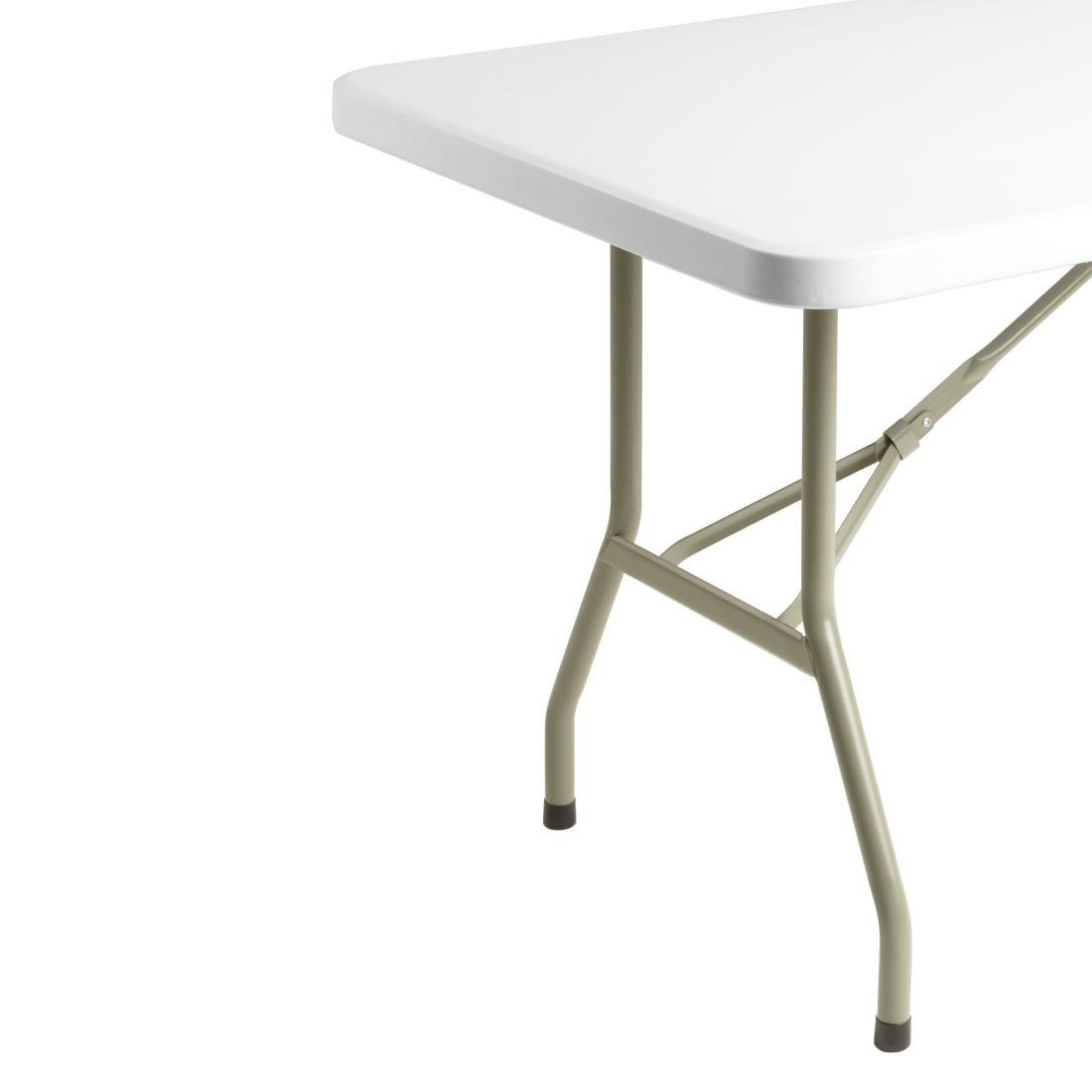 Picture of Bolero PE Rectangular Folding Table White 6ft (Single)