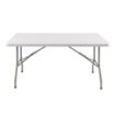 Picture of Bolero PE Rectangular Folding Table White 5ft (Single) - U544