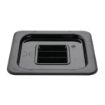 Picture of Vogue Polycarbonate 1/6 Gastronorm Lid Black - U478