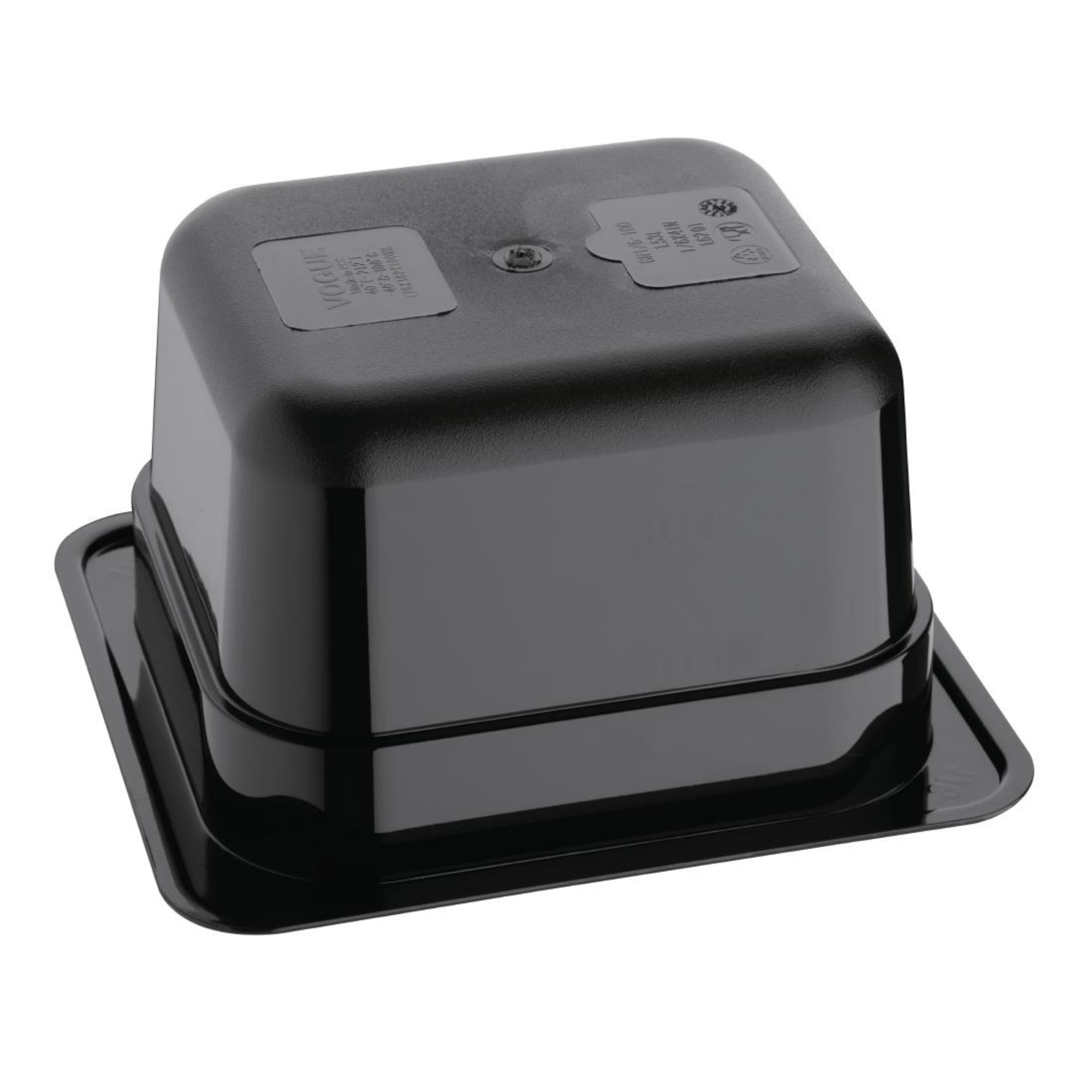 Picture of Vogue Polycarbonate 1/6 Gastronorm Container 100mm Black