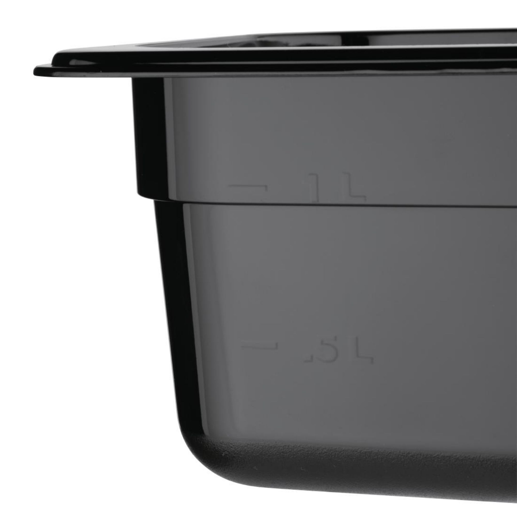 Picture of Vogue Polycarbonate 1/6 Gastronorm Container 100mm Black