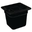 Picture of Vogue Polycarbonate 1/6 Gastronorm Container 65mm Black - U469