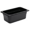 Picture of Vogue Polycarbonate 1/4 Gastronorm Container 100mm Black - U467