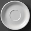 Picture of Olympia Whiteware Cappuccino Saucers 180mm (Pack of 12) - U828