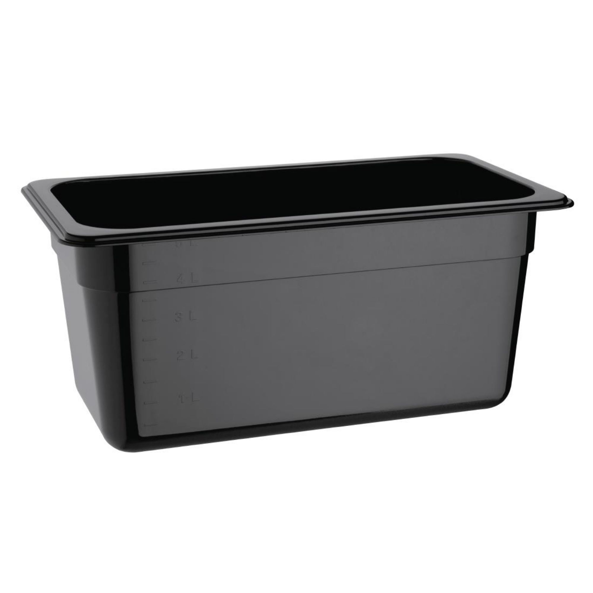 Picture of Vogue Polycarbonate 1/3 Gastronorm Container 150mm Black - U464