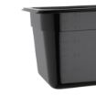 Picture of Vogue Polycarbonate 1/3 Gastronorm Container 150mm Black - U464