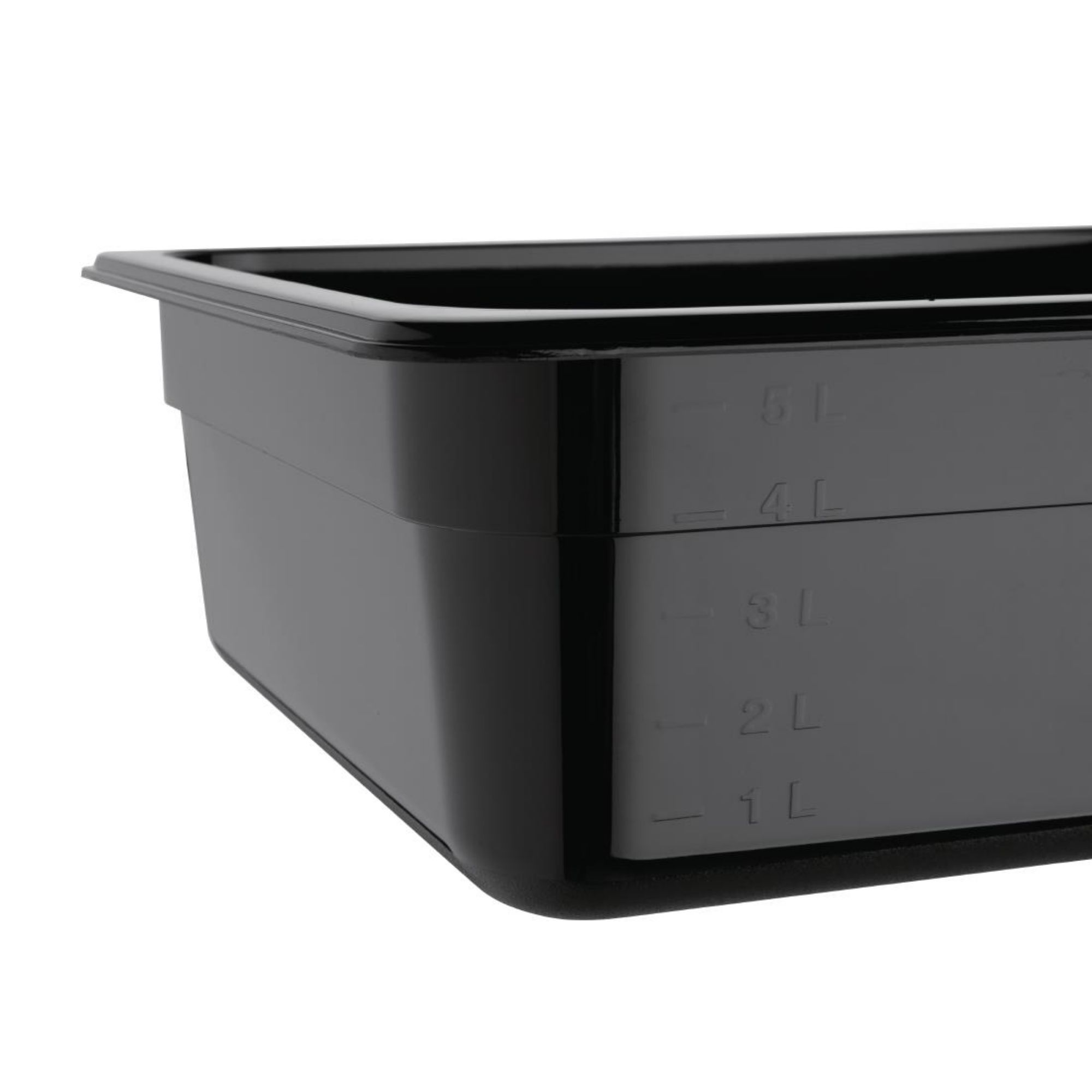 Picture of Vogue Polycarbonate 1/2 Gastronorm Container 100mm Black
