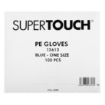 Picture of Disposable Powder-Free Polyethylene Gloves Blue (Pack of 100) - U602