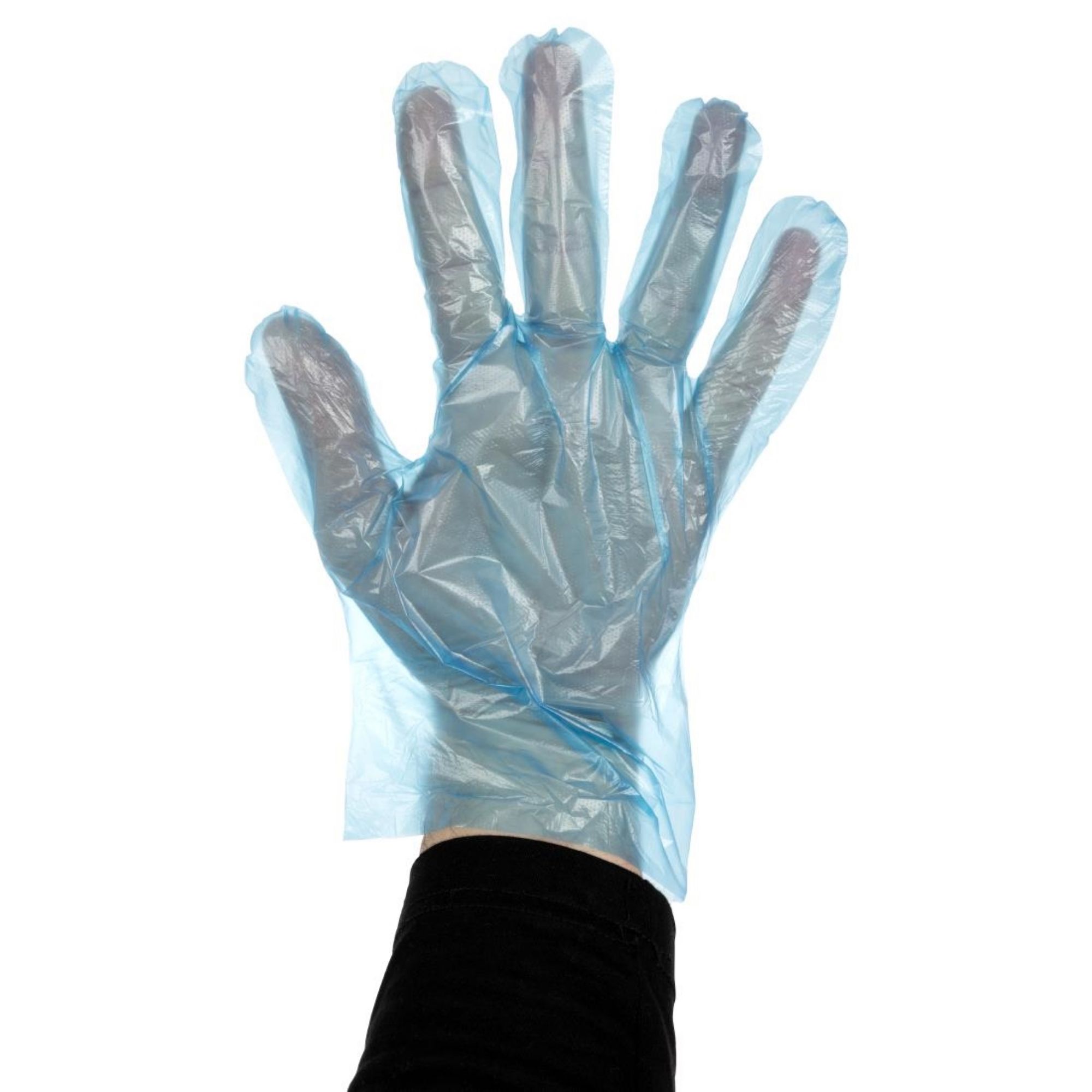Picture of Disposable Powder-Free Polyethylene Gloves Blue (Pack of 100)