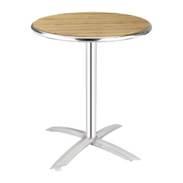 Picture of Bolero Round Flip Top Table Ash 600mm