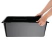 Picture of Vogue Polycarbonate 1/1 Gastronorm Container 200mm Black - U457
