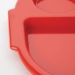 Picture of Olympia Kristallon Large Polycarbonate Compartment Food Trays Red 375mm - U037