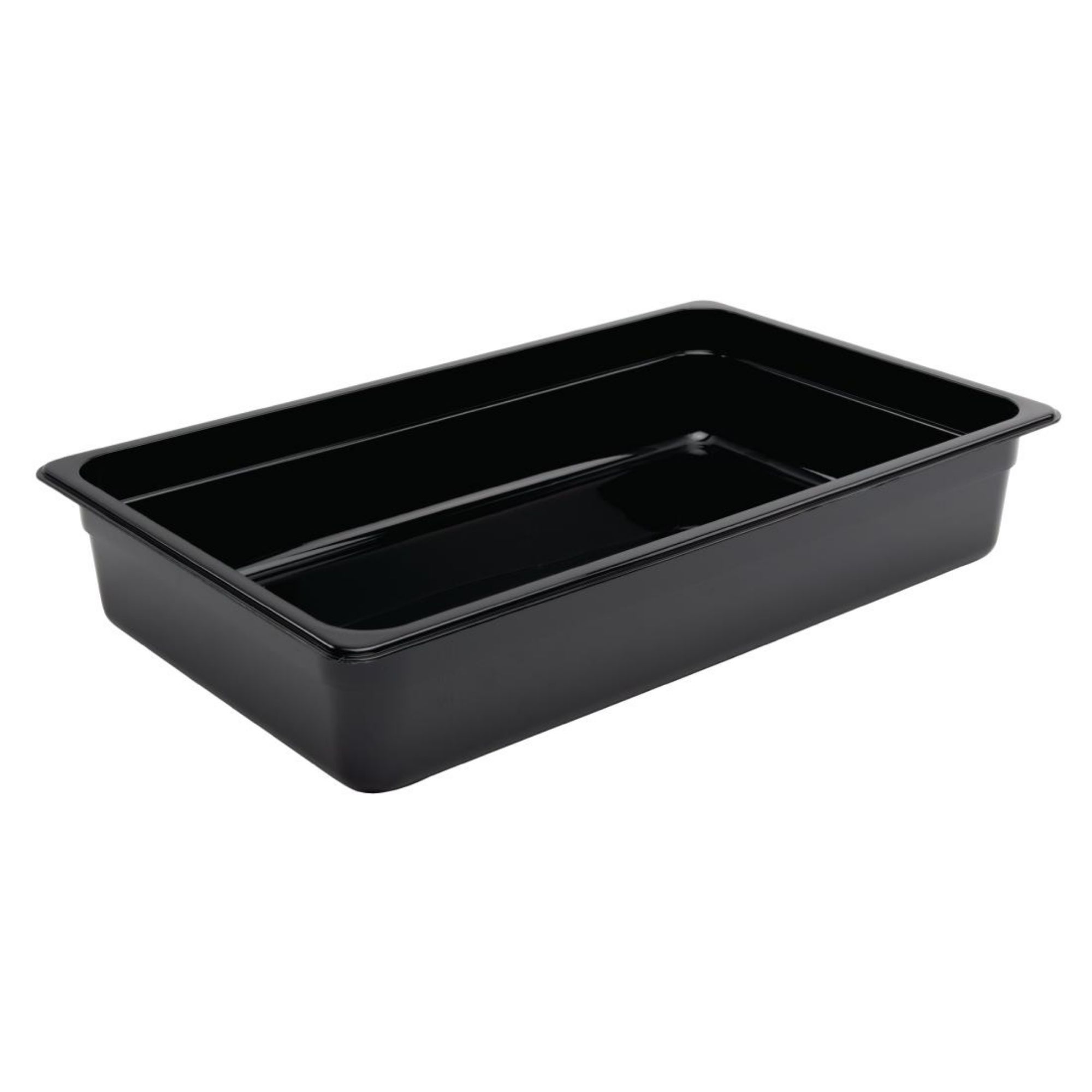 Picture of Vogue Polycarbonate 1/1 Gastronorm Container 100mm Black - U455