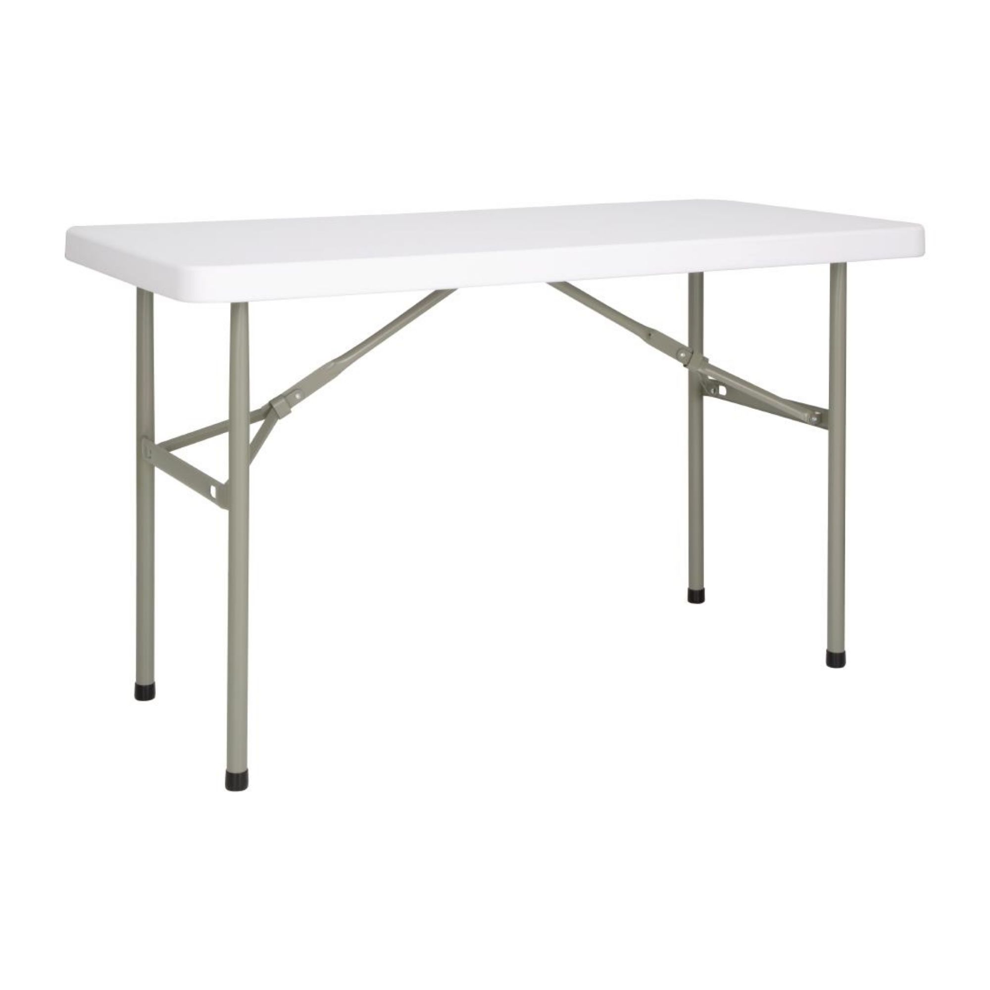 Picture of Bolero PE Rectangular Folding Table White 4ft (Single) - U543