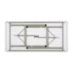 Picture of Bolero PE Rectangular Folding Table White 4ft (Single) - U543