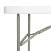 Picture of Bolero PE Rectangular Folding Table White 4ft (Single) - U543