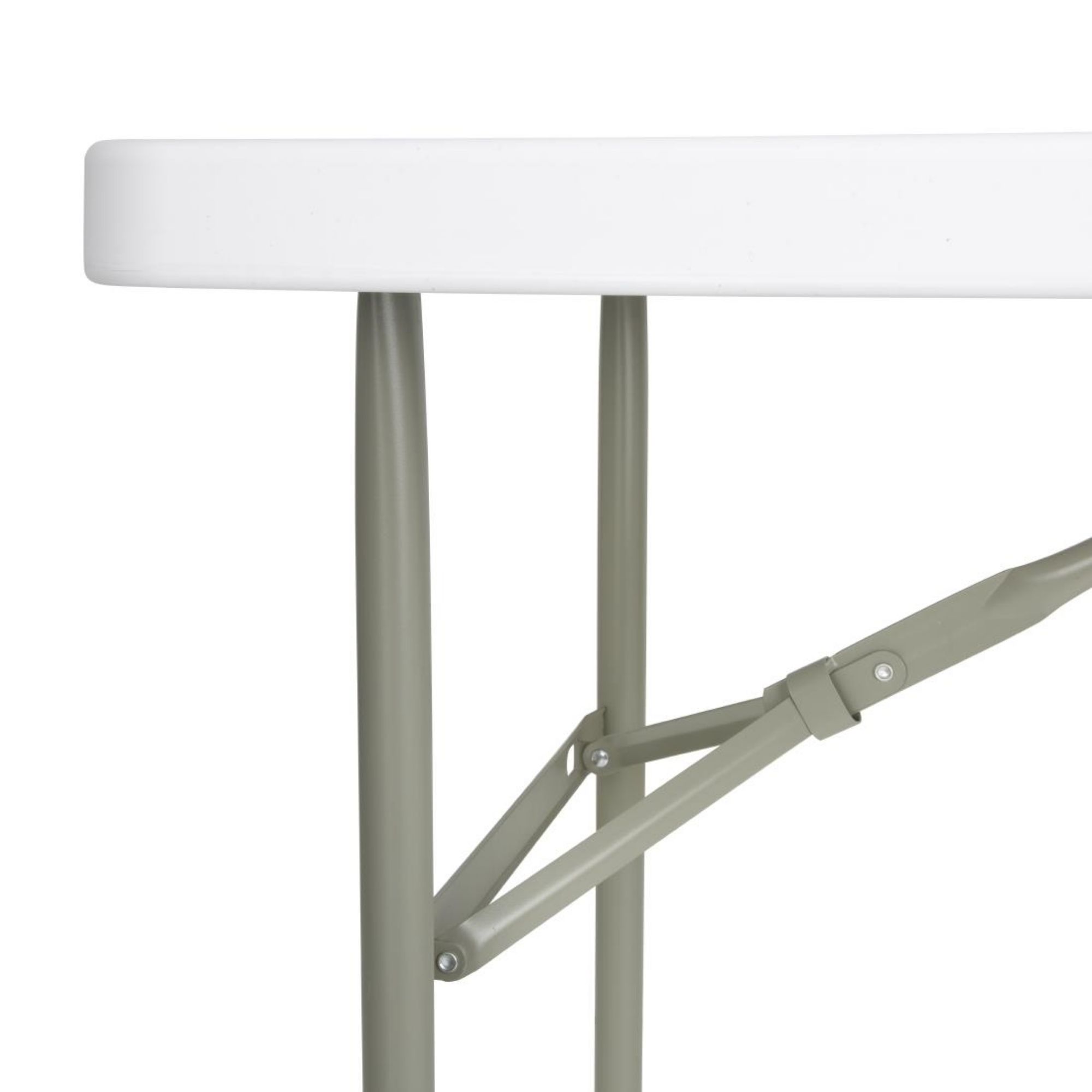Picture of Bolero PE Rectangular Folding Table White 4ft (Single)