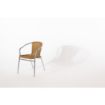 Picture of Bolero Aluminium and Natural Wicker Chair (Pack of 4) - U422