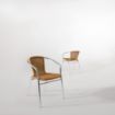 Picture of Bolero Aluminium and Natural Wicker Chair (Pack of 4) - U422