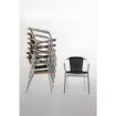 Picture of Bolero Aluminium and Natural Wicker Chair (Pack of 4) - U422