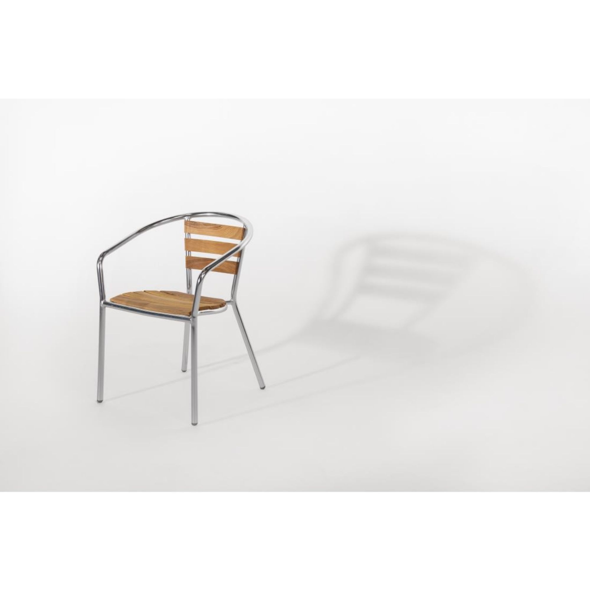 Picture of Bolero Aluminium and Ash Chairs (Pack of 4)