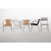 Picture of Bolero Aluminium and Ash Chairs (Pack of 4) - U421