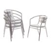 Picture of Bolero Aluminium Stacking Chairs (Pack of 4) - U419