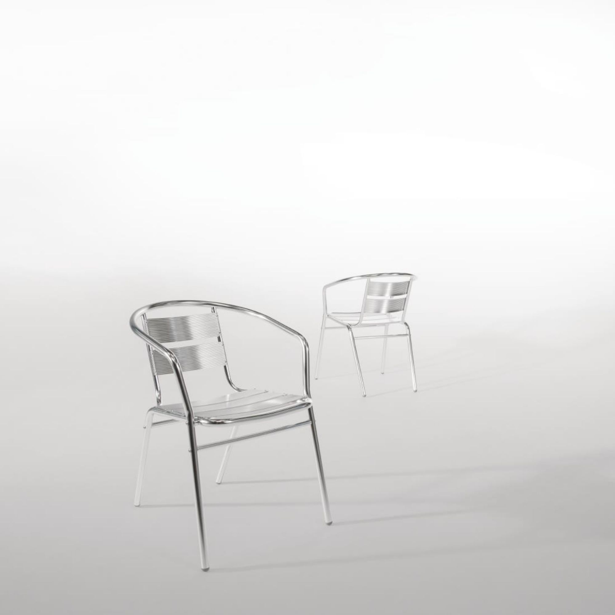 Picture of Bolero Aluminium Stacking Chairs (Pack of 4)