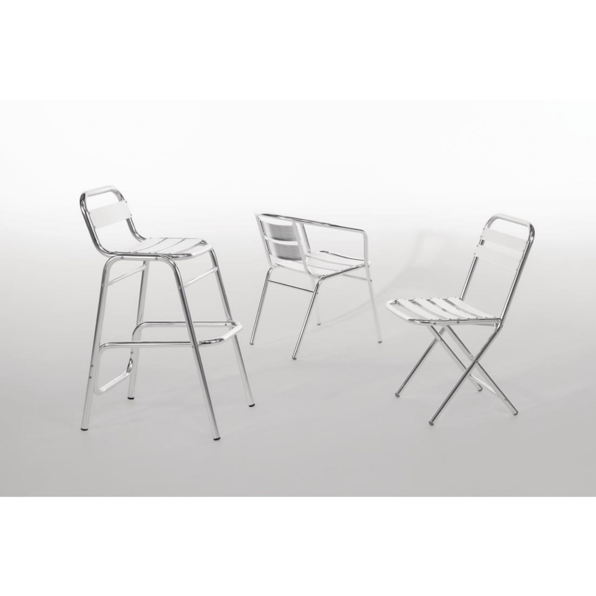 Picture of Bolero Aluminium Stacking Chairs (Pack of 4)