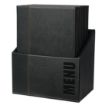 Picture of Securit Contemporary Menu Covers and Storage Box A4 Black (Pack of 20) - U266