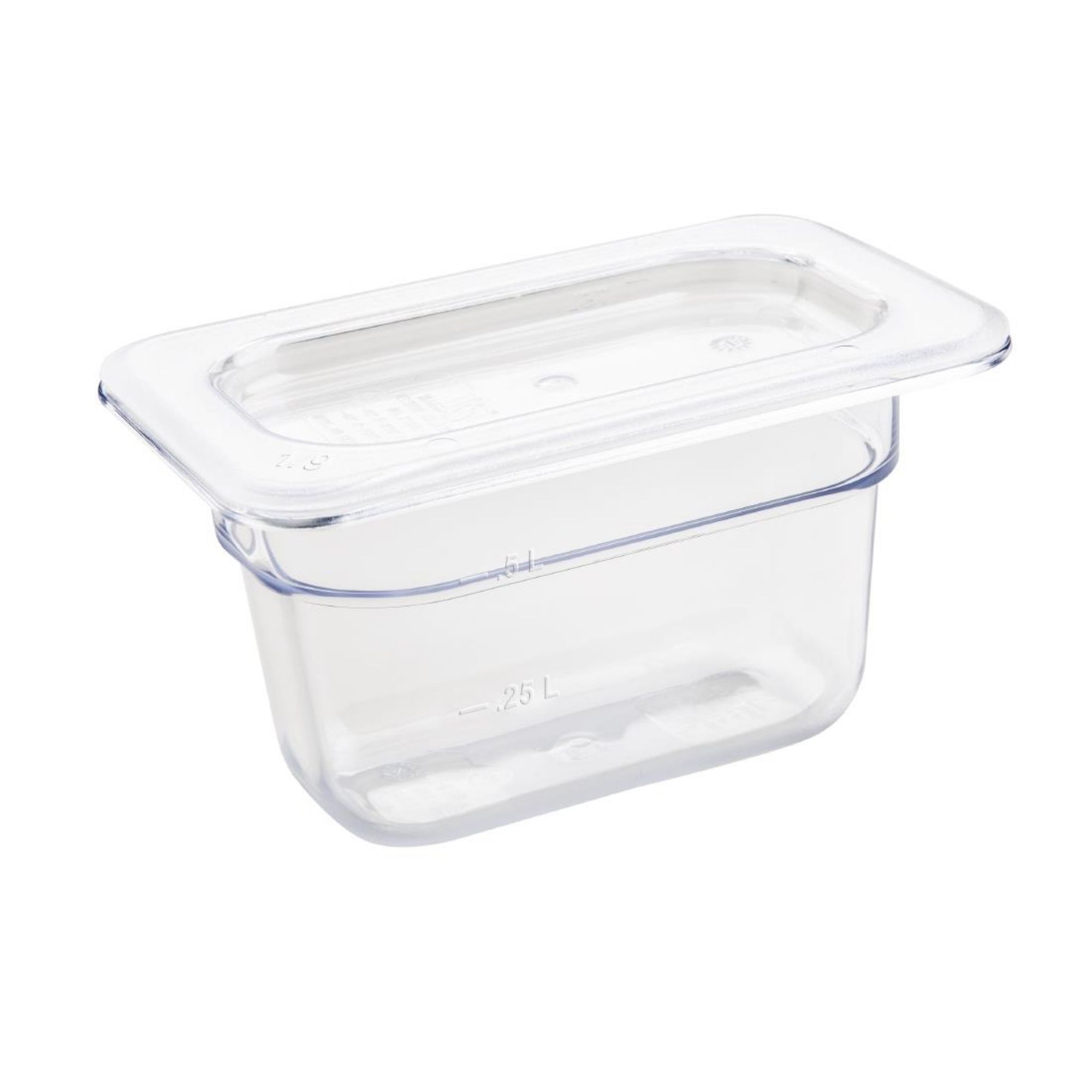 Picture of Vogue Polycarbonate 1/9 Gastronorm Container 100mm Clear