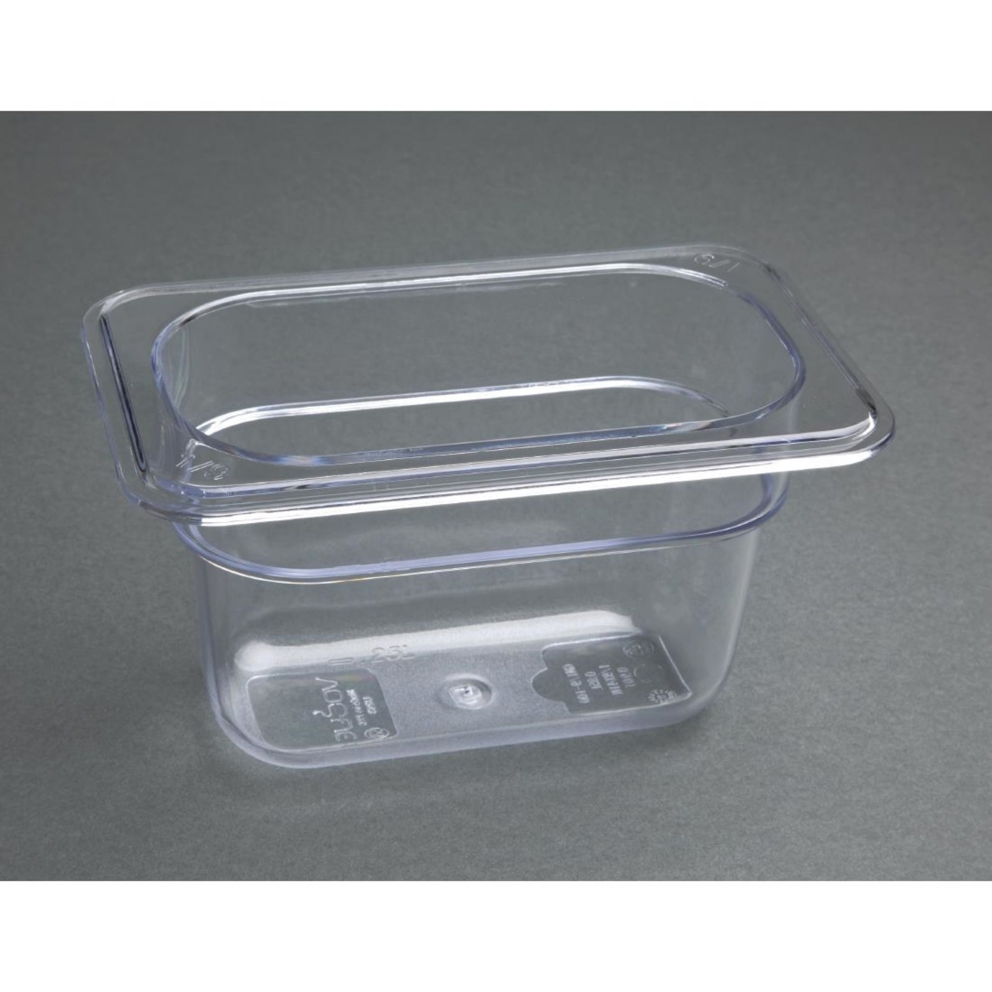 Picture of Vogue Polycarbonate 1/9 Gastronorm Container 100mm Clear