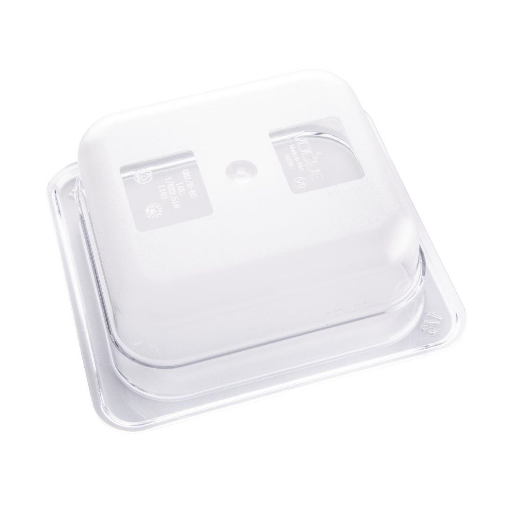 Picture of Vogue Polycarbonate 1/6 Gastronorm Container 65mm Clear