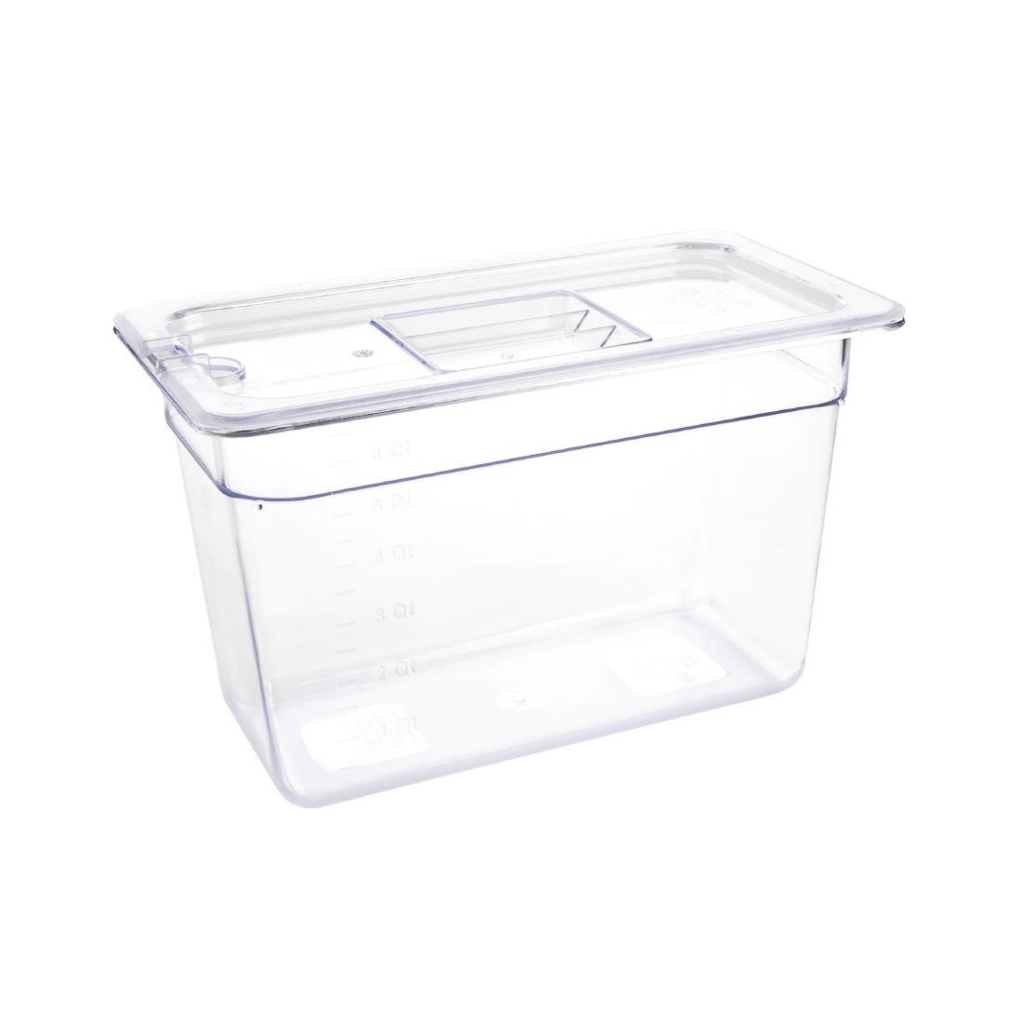 Picture of Vogue Polycarbonate 1/3 Gastronorm Container 200mm Clear